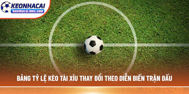 Bảng kèo Tài Xỉu hiển thị mức bàn thắng theo trận đấu